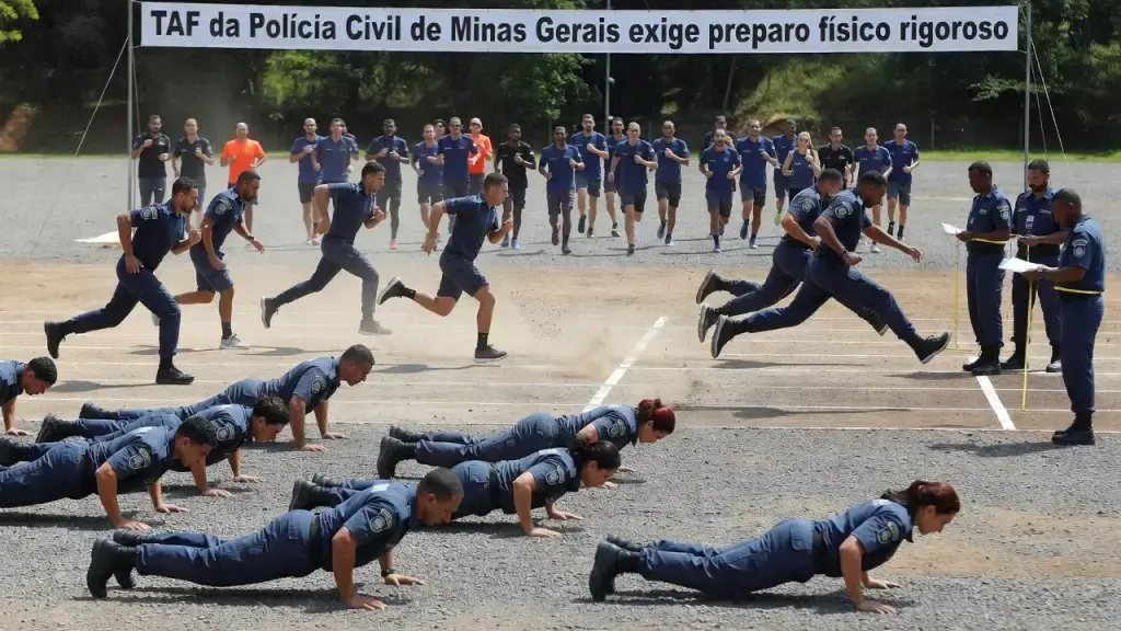 TAF da Polícia Civil de Minas Gerais exige preparo físico rigoroso